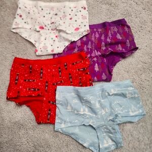 Victoria's Secret Underwear Set of 4 Boy Short